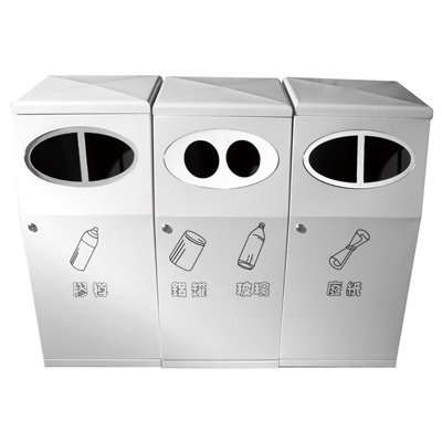 分類環保回收桶（白色烤漆）